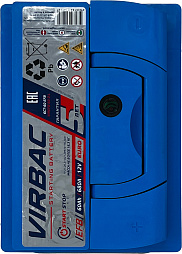 АКБ VIRBAC EFB 6ст-60 (п.п.) 680А 242*175*190