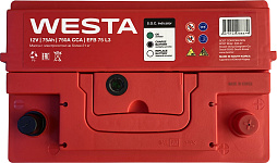 АКБ WESTA EFB 6ст-75 (о.п.) 750А 278*175*190 (EFB 75 L3)