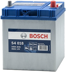 АКБ BOSCH Asia Silver S4 018 6ст-40 (о.п.) 330А 187*127*227 540 126 033 тонк. кл.