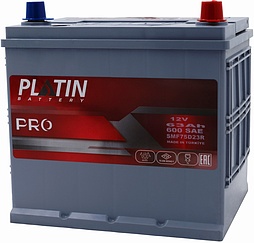 АКБ PLATIN PRO Asia 6ст-63 (о.п.) 600А 232*173*225 (SMF 75D23R)