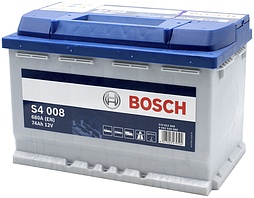 АКБ BOSCH Silver S4 008 6ст-74 (о.п.) 680А 278*175*190 574 012 068