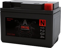 АКБ DELTA N 12V 6ст-3.5 (N 1204) (о.п.) 90А 113*70*85