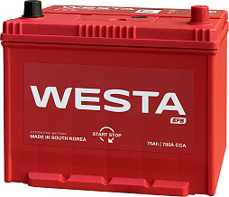 АКБ WESTA EFB Asia 6ст-75 (о.п.) 780А 258*175*220 (EFB S95)
