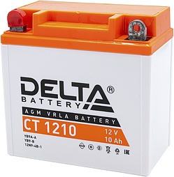 АКБ DELTA CT 12V 6ст-10 (CT 1210) (п.п.) 100А 137*77*138