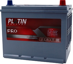АКБ PLATIN PRO Asia 6ст-75 (о.п.) 740А 261*175*225 (SMF 80D26R)