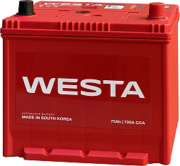 АКБ WESTA Asia 6ст-75 (о.п.) 700А 259*175*220 (85D26L SMF)