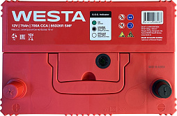 АКБ WESTA Asia 6ст-75 (п.п.) 700А 259*175*220 (85D26R SMF)