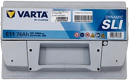 АКБ VARTA Dynamic SLI 6ст-74 (о.п.) 680А 278*175*190 (E11) 574 012 068