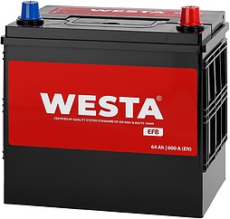 АКБ WESTA EFB Asia 6ст-64 (о.п.) 600А 232*173*225 (64600) Турция