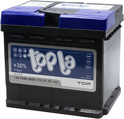АКБ TOPLA Top Sealed 6ст-55 (о.п.) 560А 207*175*190 (55510 SMF)