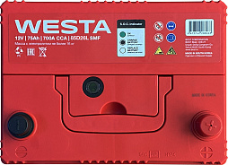 АКБ WESTA Asia 6ст-75 (о.п.) 700А 259*175*220 (85D26L SMF)
