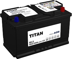 АКБ TITAN AGM 6ст-80 (о.п.) 800A 315*175*190